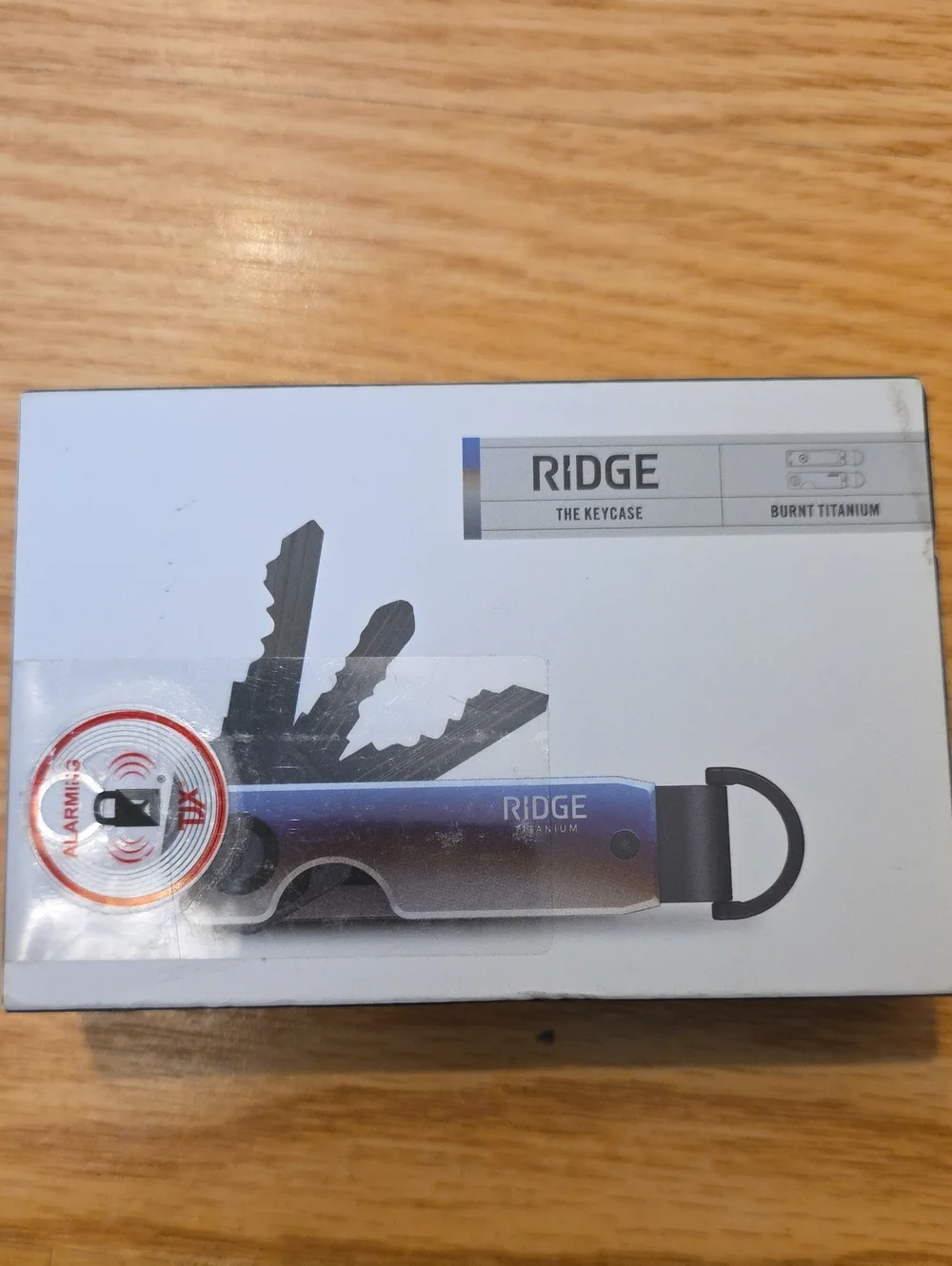 Ridge Burnt Titanium Keycase